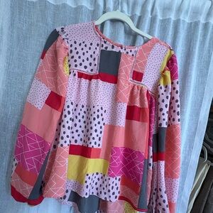 VICI MULTI COLORED BLOUSE